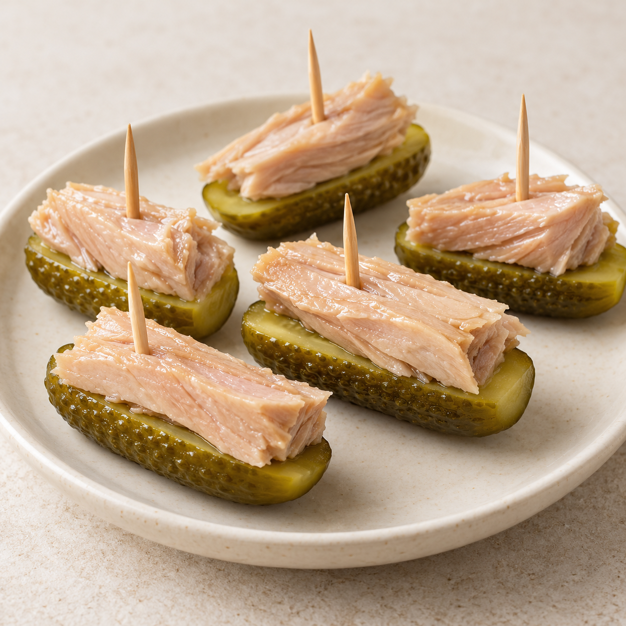 Pepinillos con ventresca